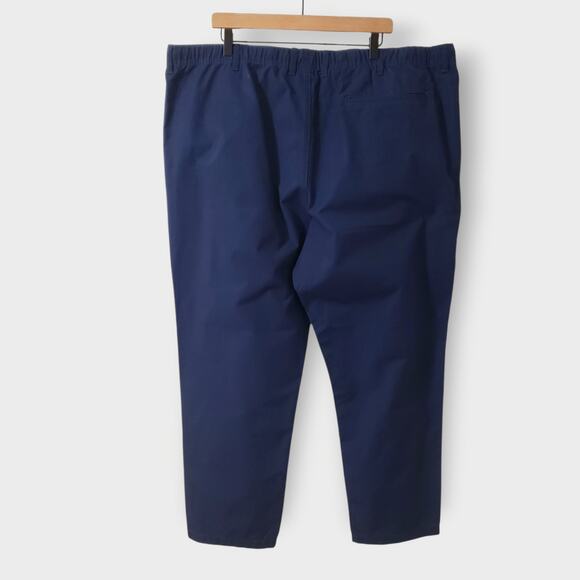 NWT Peter Christian Navy Blue Drawstring Waist Ripstop Pant Organic Cotton 46x30 - Picture 5 of 14